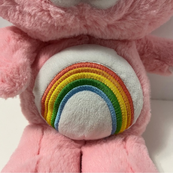 CARE BEARS 13” Plush Cheer Bear stuffed animal 2017 pink rainbow retro toy - Picture 4 of 10